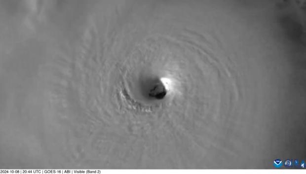 El huracán Milton visto desde el espacio