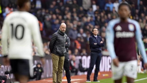 Erik Ten Hag en un encuentro frente al Aston Villa