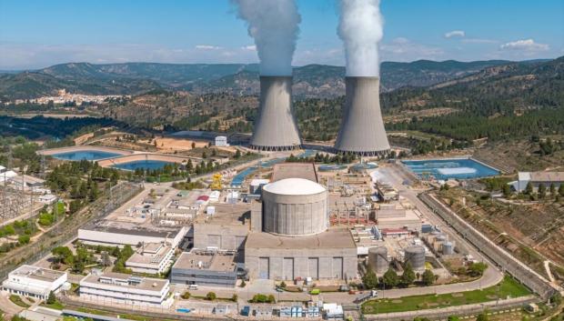 Vista aérea sobre la central nuclear de Cofrentes