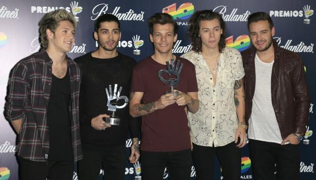 La banda One Direction durante un fotocall de los 40 Principales