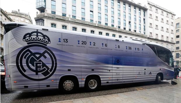 El nuevo autobús del Real Madrid está inspirado en el diseño del Bernabéu