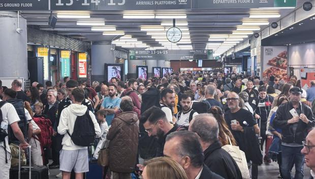 Imágenes de las aglomeraciones en Atocha