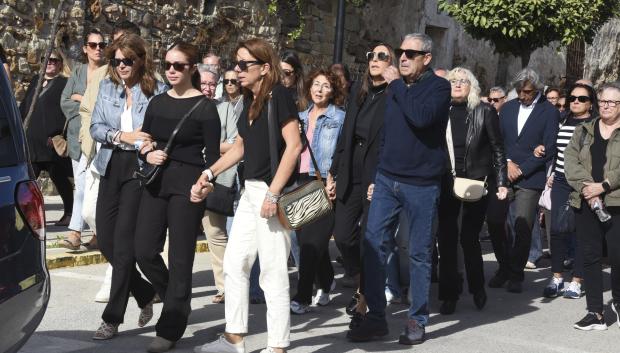 Actress Paz Padilla during burial of Luis Padilla in Zahara de los Atunes on Tuesday, 22 October 2024.