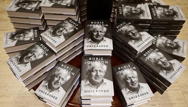 Boris Johnson's 'Unleashed' on sale in Waterstones book store, Piccadilly
Boris Johnson 'Unleashed' book for sale in London, UK - 10 Oct 2024 *** Local Caption *** .