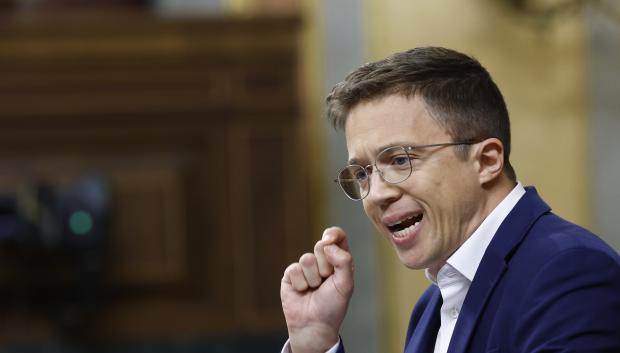 Politician Iñigo Errejon during control session in the Congress of Deputies in Madrid 09 October 2024