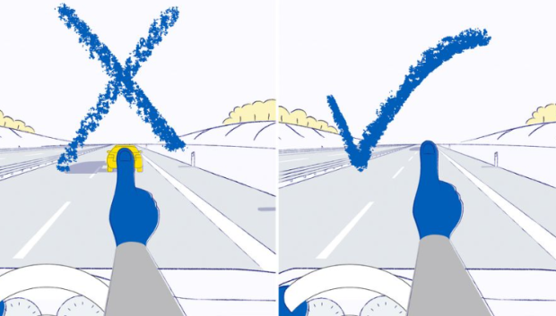 La clave está en tapar o no tapar el coche de delante