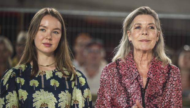 Princess Alexandra of Hanover and Princess Caroline of Monaco attending International Monaco Monte Carlo, Longines Global Champions Tour: CSI2 , Monaco, 06, 2024