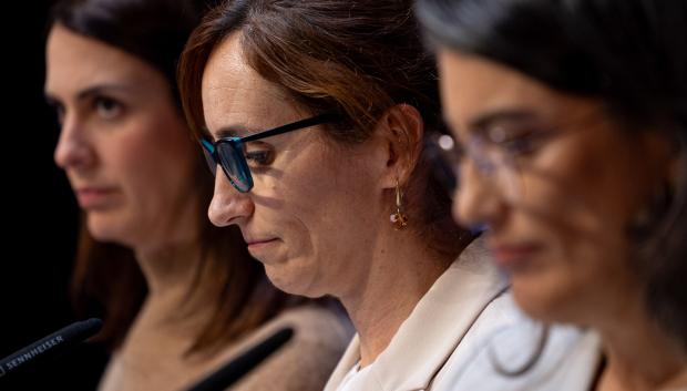 Las coportavoces de Más Madrid  Rita Maestre, Mónica García y Manuela Bergerot