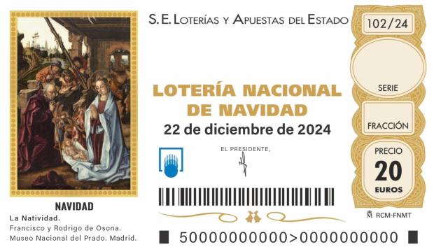 Décimo de la Lotería de Navidad 2024