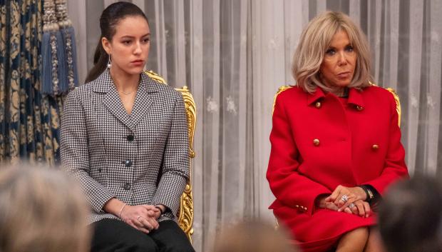 L-R Morocco's Princess Lalla Khadija (daughter of King Mohammed VI) and Brigitte Macron attend an agreements signing ceremony at the Royal Guests Residence, in Rabat, Morocco, on October 28, 2024, on the first day of the French presidentÄôs State Visit to the Kingdom. France and Morocco signed agreements worth up to 10 billion euros during President Macron's visit aimed at improving strained relations. Deals, witnessed by Macron and King Mohammed VI, cover sectors like energy and infrastructure, with more expected. MacronÄôs visit follows an invitation by the king amid years of tension. Photo by Ammar Abd Rabbo/ABACAPRESS.COM