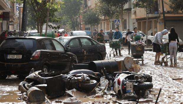 Imágenes de la DANA en el sur de Valencia