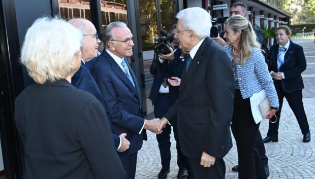 Isidro Fainé, a su llegada al congreso WSBI