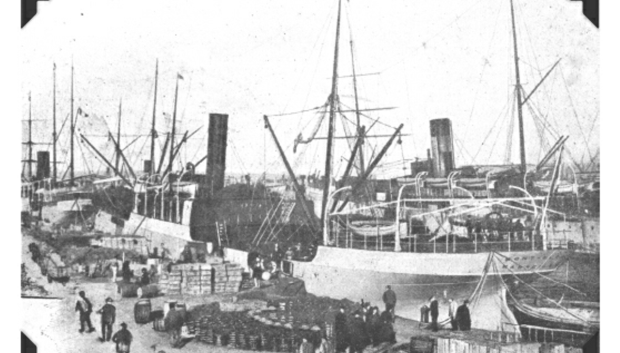 El carguero SS Mont Blanc en 1899