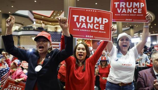 Los republicanos celebran la victoria de Trump