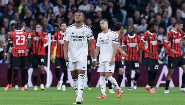 El Real Madrid se vio claramente superado por el Milan