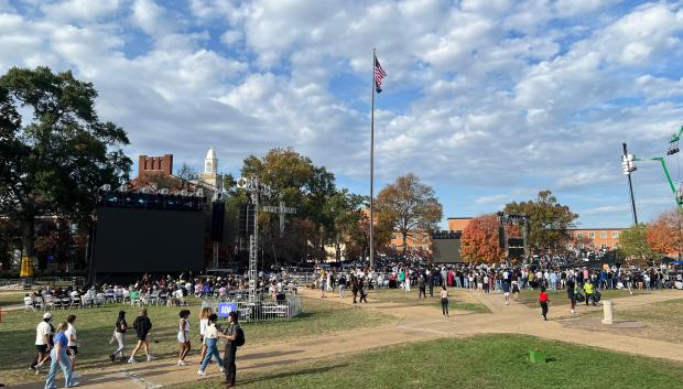 Campo de la Universidad de Howard, donde se ha pronunciado Kamala Harris tras la derrota