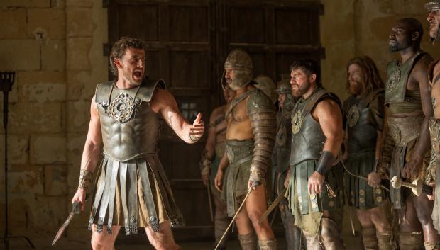 Paul Mescal plays Lucius in Gladiator II from Paramount Pictures.