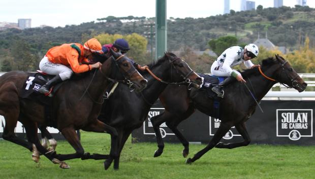 'Naranco' y Vaclav Janacek, venciendo en la 5ª Carrera 'Gran Premio Román Martín'