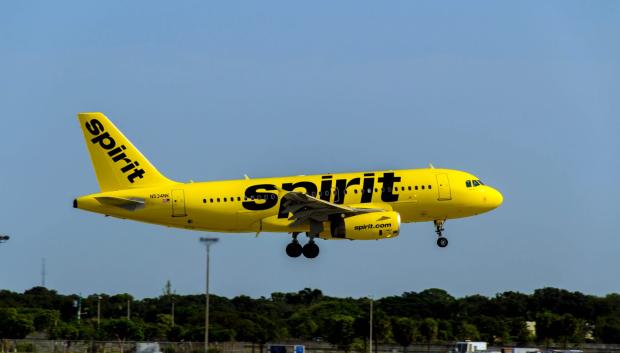Avión de la compañía Spirit Airlines