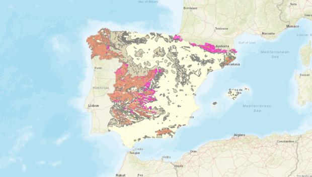 El mapa de las zonas más afectadas por el radón en España