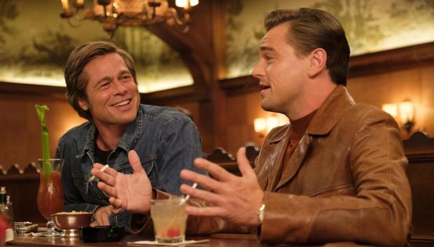 Brad Pitt y DiCaprio en Érase una vez en Hollywood