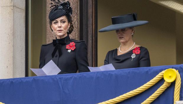 Kate Middleton , Princess of Wales and Sophie Rhys Jones , Duchess of Edinburgh during the Remembrance Service in London, UK