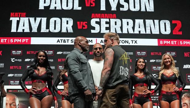 Mike Tyson y Jake Paul en el último cara a cara antes de la pelea