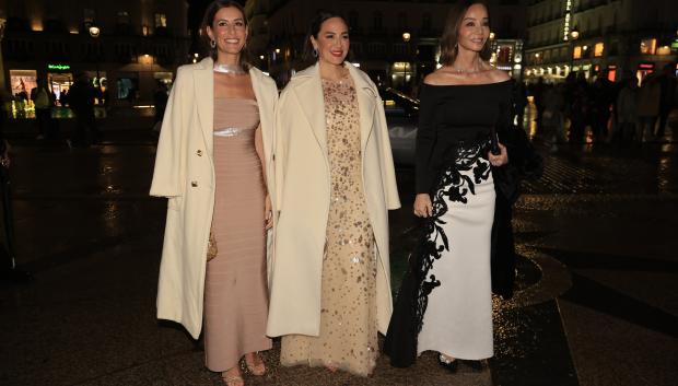 Isabel Preysler, Tamara Falco and Ana Boyer arriving to " Mujer de Hoy " awards in Madrid on Tuesday, 29 October 2024.