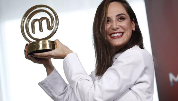 Portrait of Tamara Falco during her presentation as winner of 4 edition tv show Masterchef Celebrity in Madrid on Thursday, 28 November 2019.