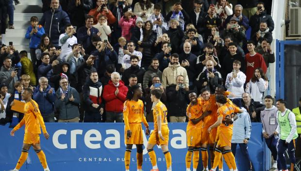 Fede Valverde celebra con rabia el 0-2