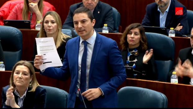 Lobato en la Asamblea de Madrid del 14 de marzo