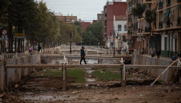 La localidad de Aldaya, Valencia, semanas después del paso de la DANA