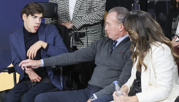 Bertín Osborne, Kike Osborne and Fabiola Martínez during presentation of Kike Osborne Foundation in Madrid on Thursday, 28 November 2024.