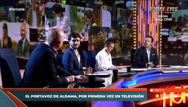 Ramón Bermejo en el plató, junto a Alejandro Entrambasaguas e Iker Jiménez