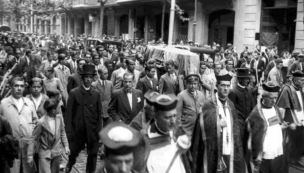 Funeral de Hans Gamper, en 1930