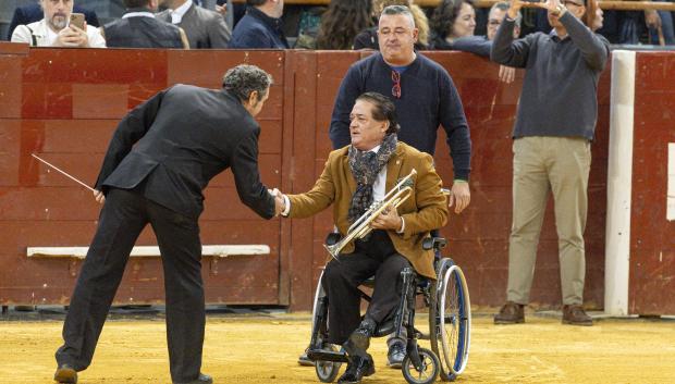 Bullfighter Vicente Ruiz Soro"El Soro" during a Charity Festival for Valencia at the Paalacio Vistalegre in Madrid. December 1 2024