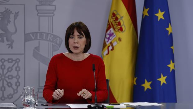 La ministra de Ciencia y líder del PSPV, durante la rueda de prensa de este martes