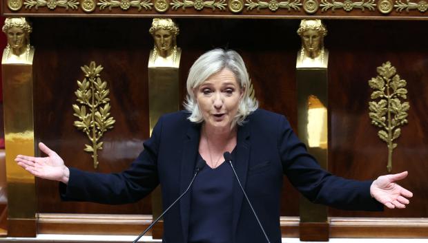 Marine Le Pen en la Asamblea Nacional