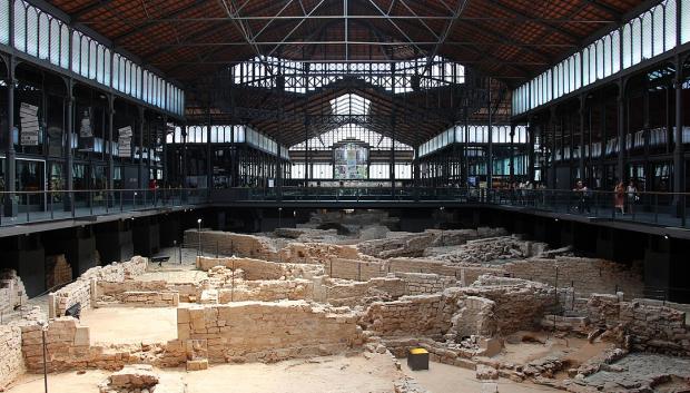 Interior del Mercado del Born, hoy un centro arqueológico