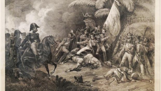 Batalla de Ayacucho en el Perú, obra de Denis Auguste Marie Raffet