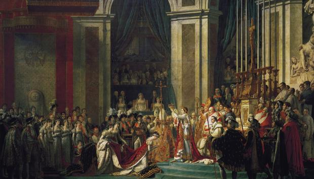 La coronación de Napoleón (1805-1807), cuadro de Jacques-Louis David