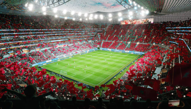 Así quedará el Estadio Hassan II de Casablanca
