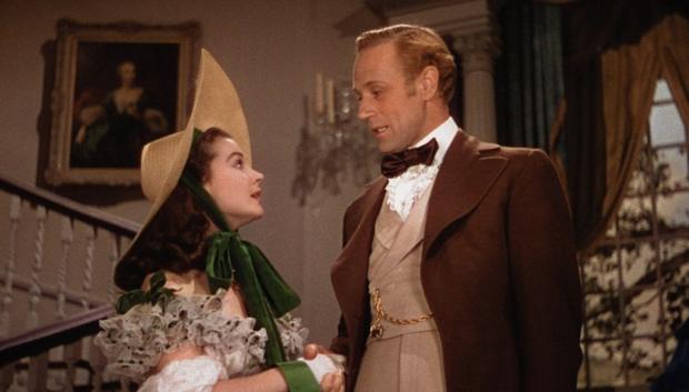 Vivian Leigh, junto a Leslie Howard en el papel de Ashley Wilkes