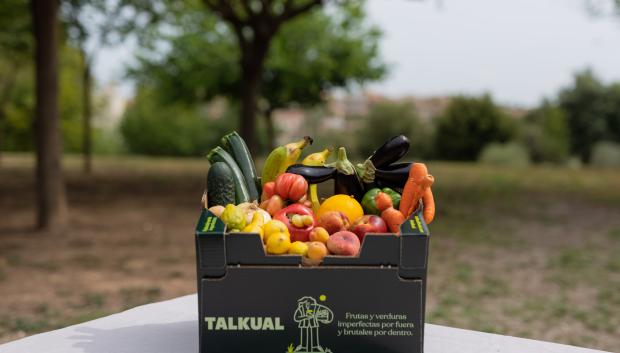 Una de las cajas que venden desde TALKUAL foods