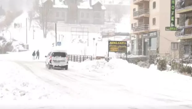 Las nevadas fueron protagonistas del puente de la Constitución