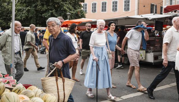 Queen Margrethe II of Denmark in the Cahors. France, Cahors on 17 July 2024.