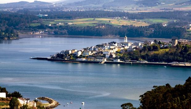 Vista de la ría de Ribadeo o ría del Eo