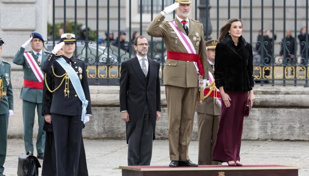 Spanish King Felipe VI and Queen Letizia with Princess Leonor