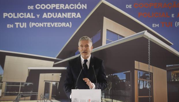 El ministro del Interior, Fernando Grande-Marlaska, inaugura el Centro de Cooperación Policial en Tui, Pontevedra