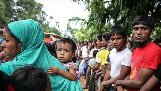 Rohinyás en el campo de refugiados de Kutupalong en Bangladés (2017)